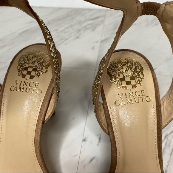Vince Camuto Saprenda Light Brown Heeled Sandal 7M - Picture 12 of 14
